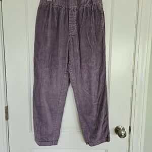 Urban Outfitters Women's Lilac Small‎ High Rise Cropped Wide Leg Corduroy Cargo
